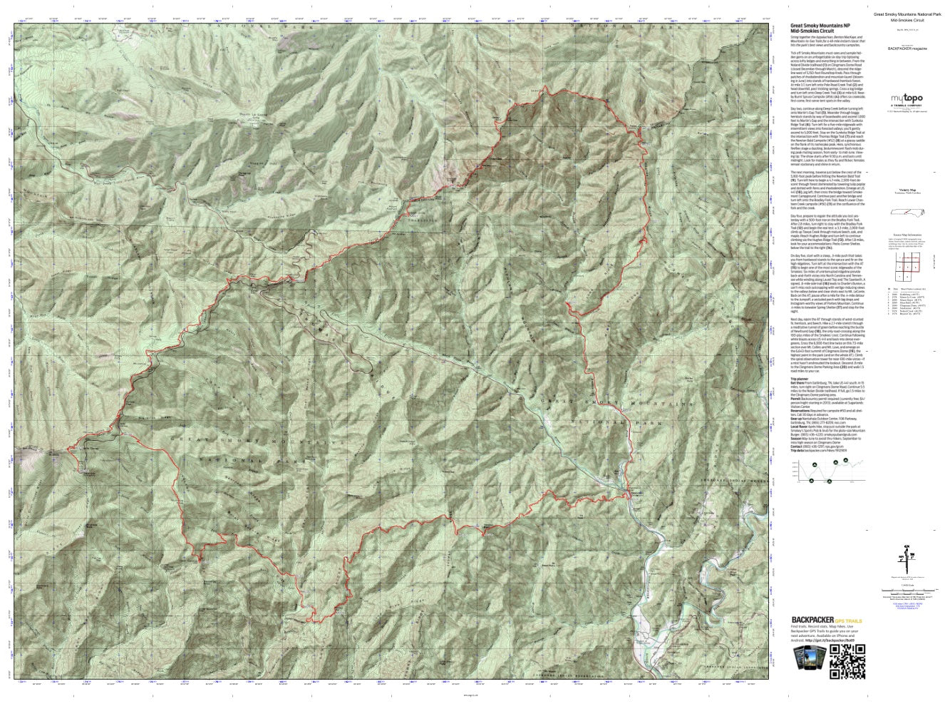 Mid-Smokies Circuit (Great Smoky Mountains National Park, Tennessee) Image