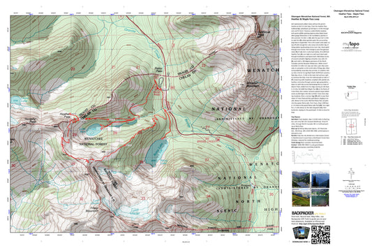 Rainy Lake Loop Map (Okanogan-Wenatchee NF, Washington) Image