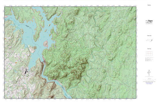 Badin MyTopo Explorer Series Map Image