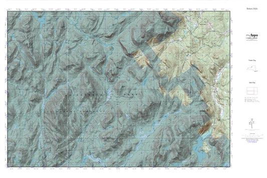 Bakers Mills MyTopo Explorer Series Map Image