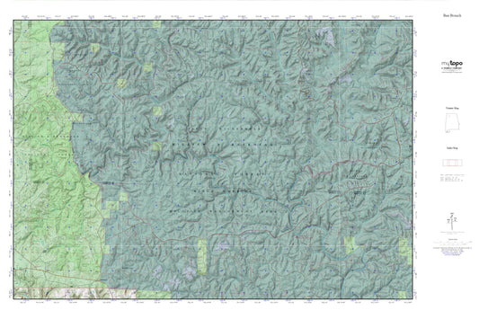 Bee Branch MyTopo Explorer Series Map Image