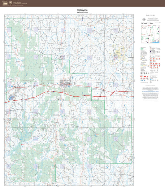Bienville National Forest Map