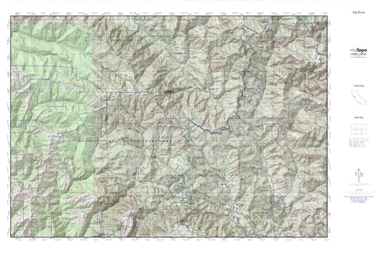 Big Basin MyTopo Explorer Series Map Image