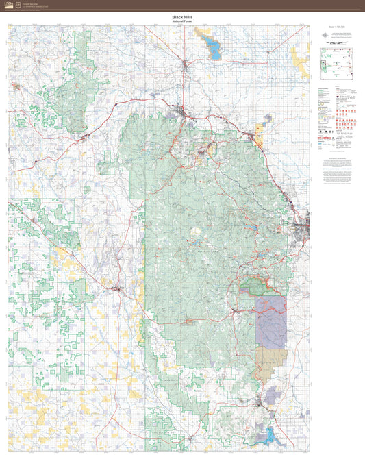 Black Hills National Forest Map