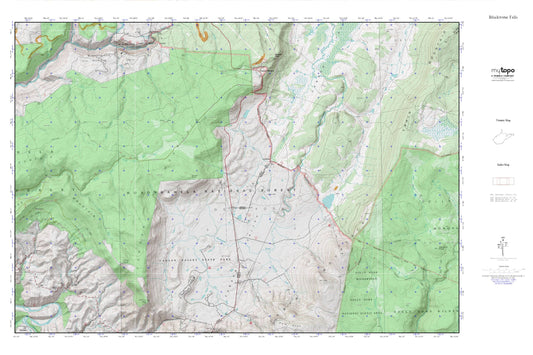 Blackwater Falls MyTopo Explorer Series Map Image