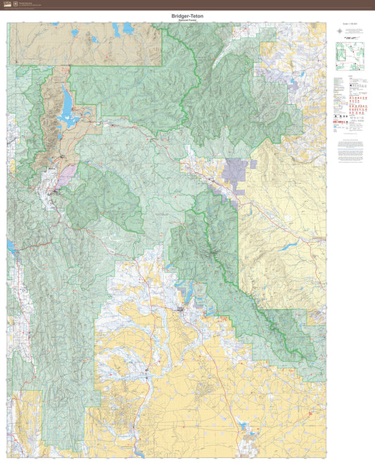Bridger-Teton National Forest Map