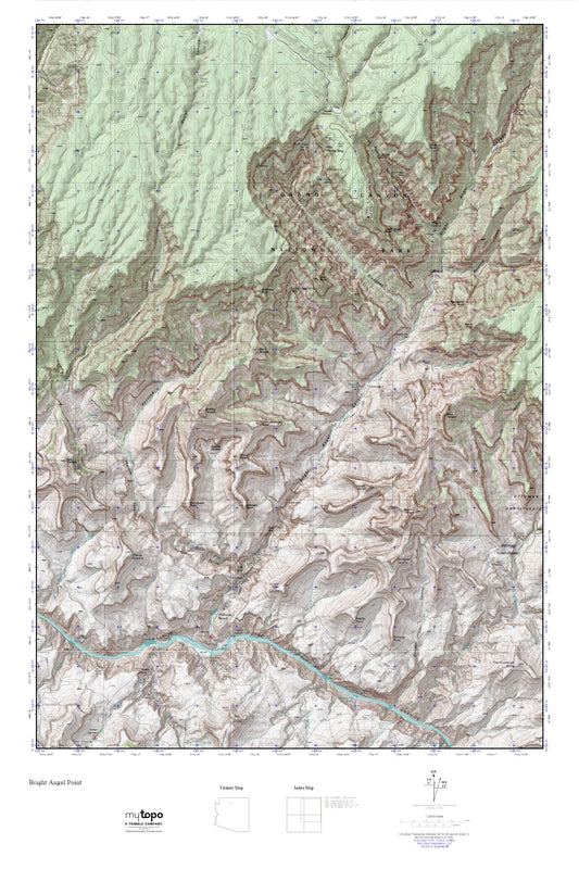 Bright Angel Point MyTopo Explorer Series Map Image
