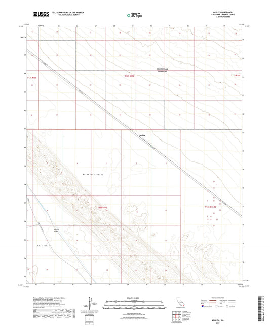 Acolita California US Topo Map Image
