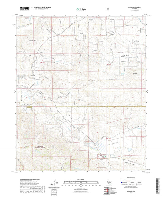 Aguanga California US Topo Map Image