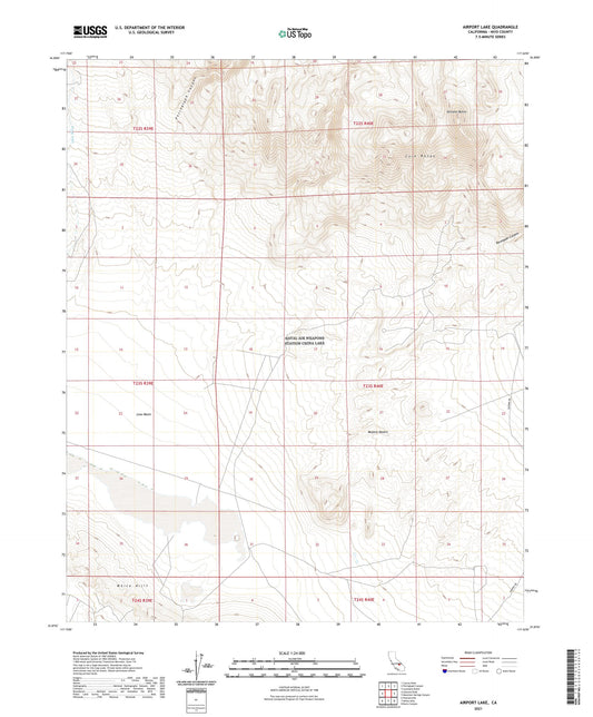 Airport Lake California US Topo Map Image