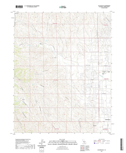 Alcalde Hills California US Topo Map Image