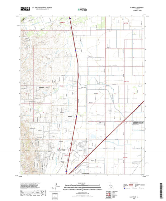 Allendale California US Topo Map Image