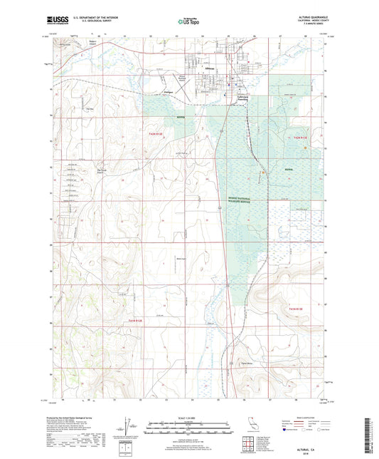 Alturas California US Topo Map Image