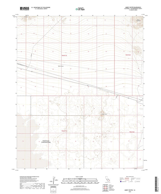 Amboy Crater California US Topo Map Image