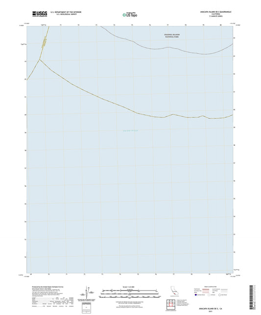 Anacapa Island OE S California US Topo Map Image