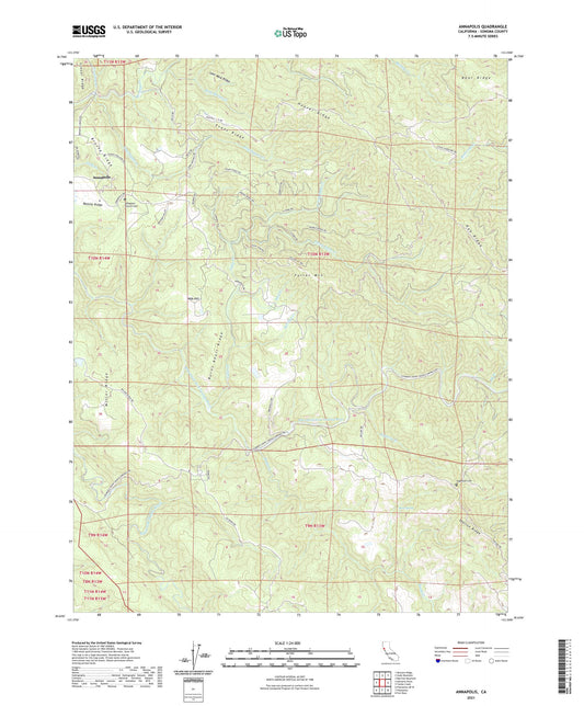 Annapolis California US Topo Map Image