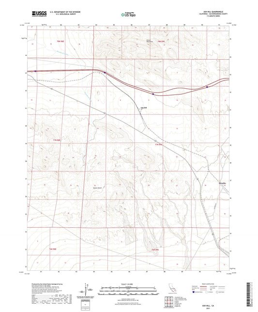 Ash Hill California US Topo Map Image