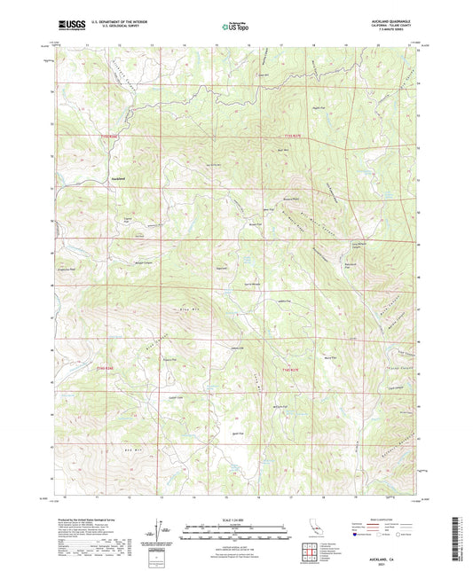 Auckland California US Topo Map Image