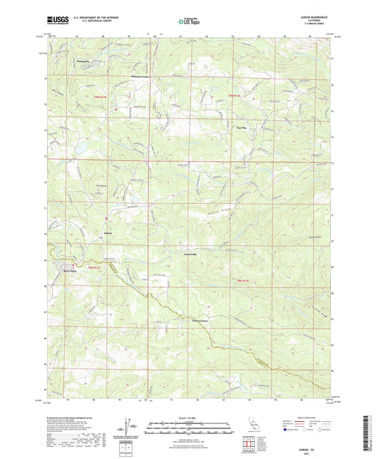 Aukum California US Topo Map Image