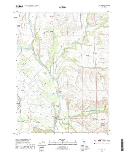 Balls Ferry California US Topo Map Image