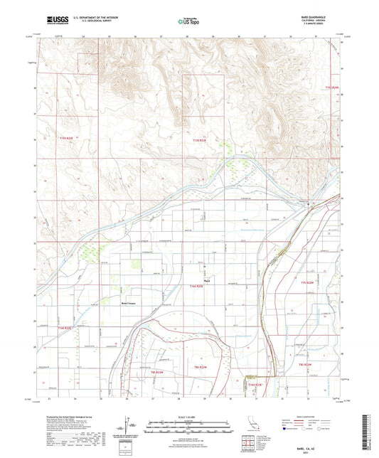 Bard California US Topo Map Image