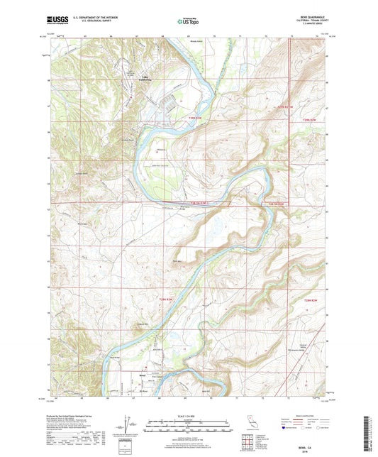 Bend California US Topo Map Image