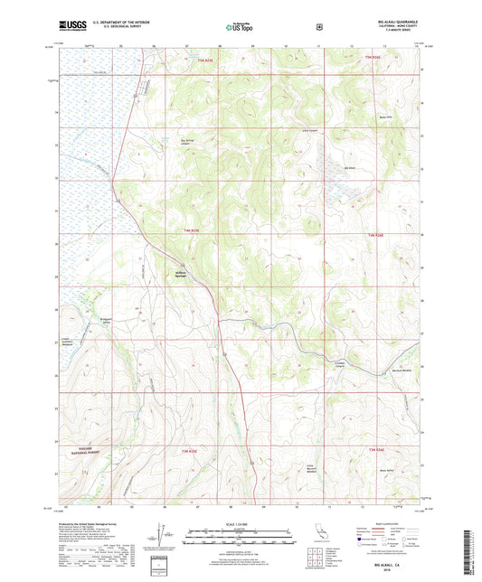 Big Alkali California US Topo Map Image
