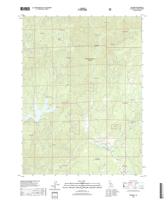 Big Bend California US Topo Map Image