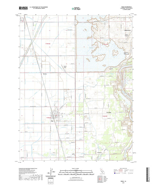 Biggs California US Topo Map Image