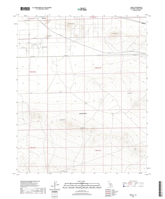 Bissell California US Topo Map Image