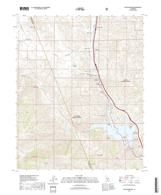 Black Mountain California US Topo Map Image
