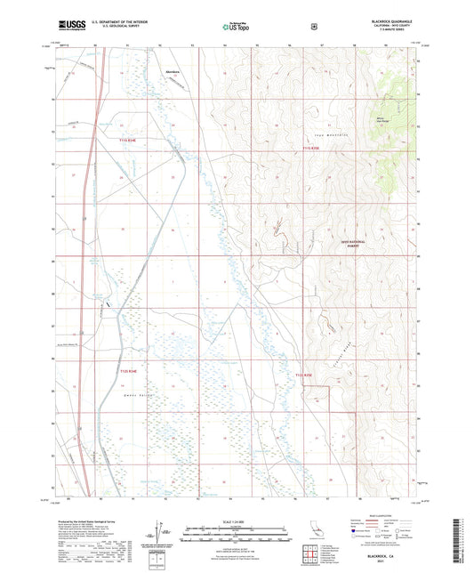 Blackrock California US Topo Map Image
