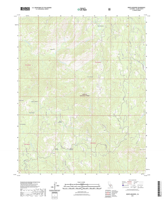 Bonita Meadows California US Topo Map Image