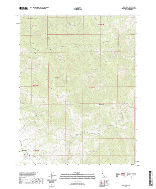 Boonville California US Topo Map Image