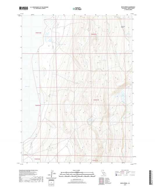 Boyd Spring California US Topo Map Image