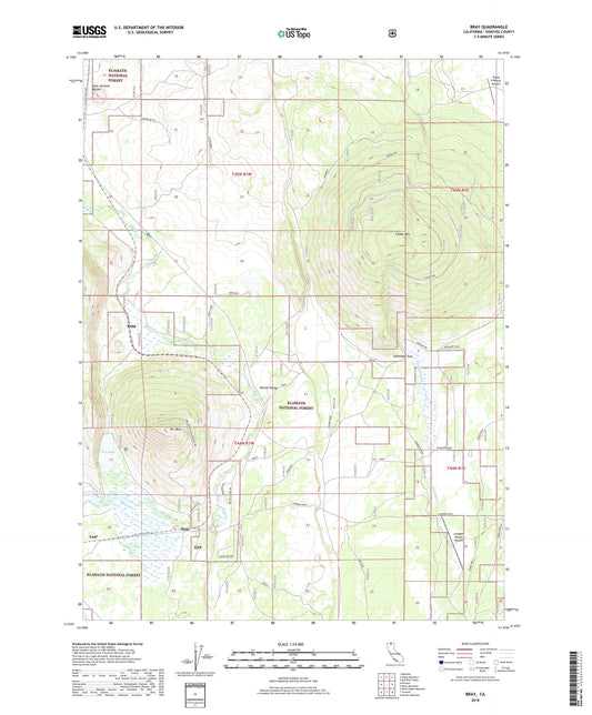 Bray California US Topo Map Image