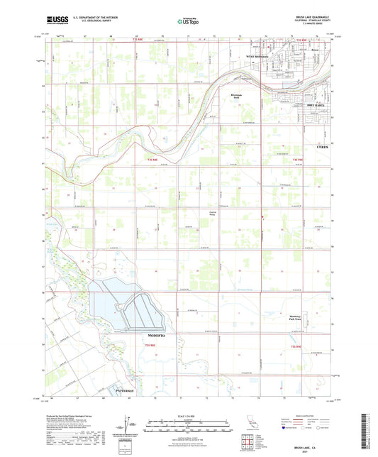 Brush Lake California US Topo Map Image