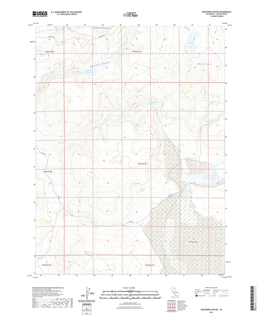 Buckhorn Canyon California US Topo Map Image