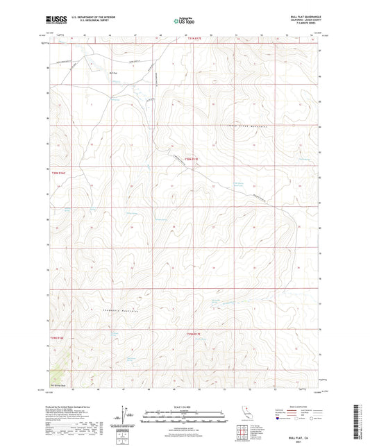 Bull Flat California US Topo Map Image