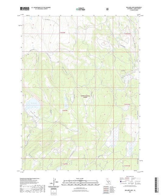 Bullard Lake California US Topo Map Image