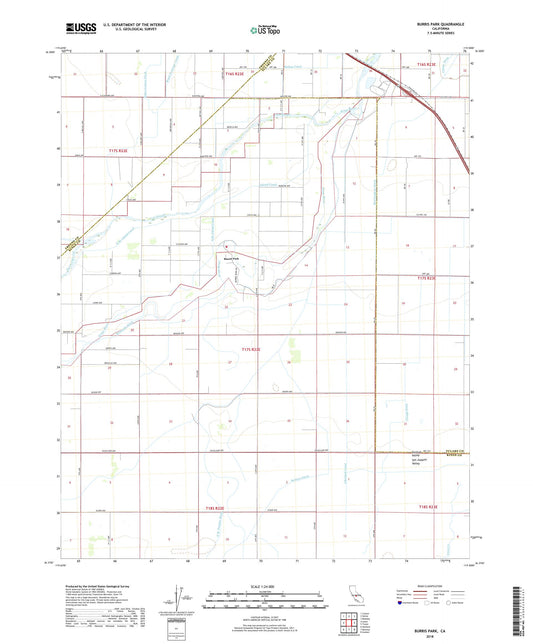 Burris Park California US Topo Map Image