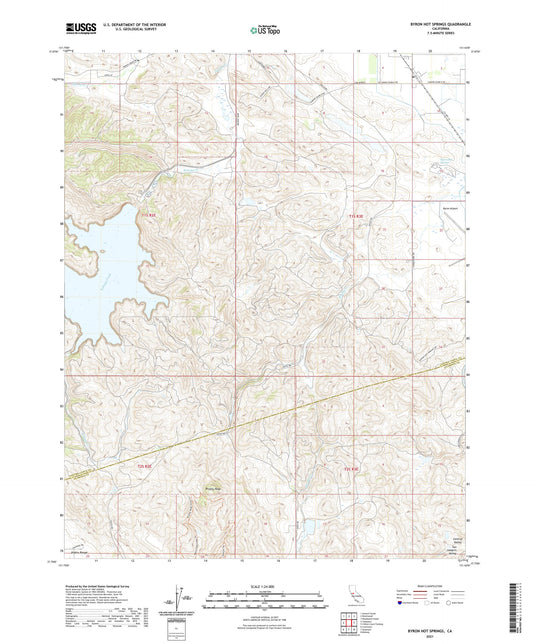 Byron Hot Springs California US Topo Map Image