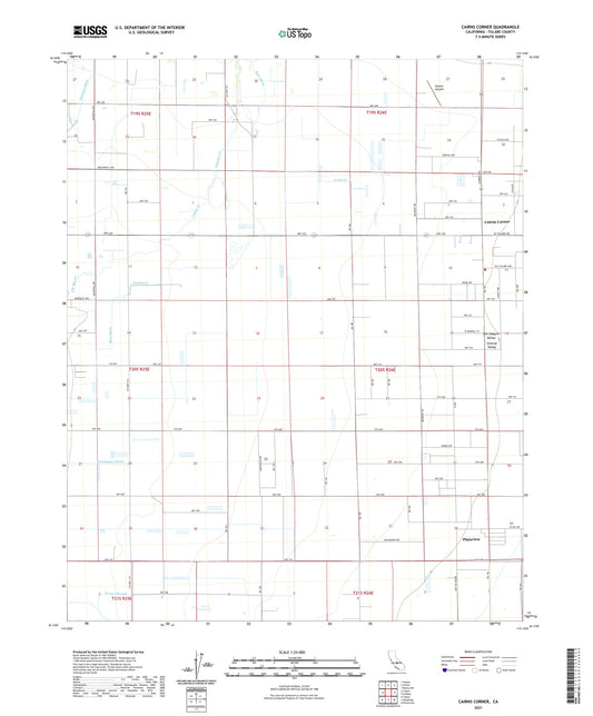 Cairns Corner California US Topo Map Image