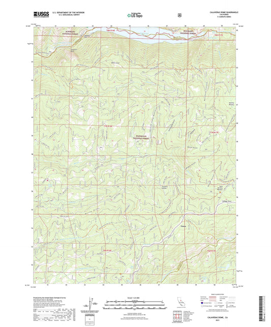 Calaveras Dome California US Topo Map Image