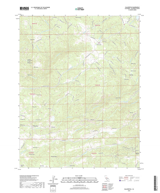Calaveritas California US Topo Map Image
