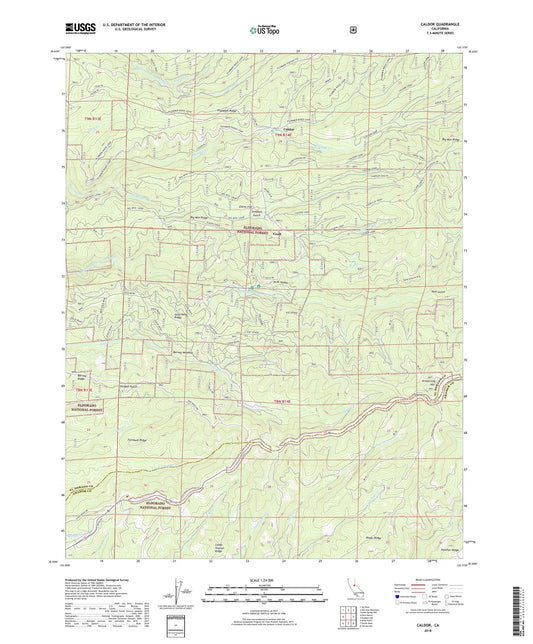 Caldor California US Topo Map Image