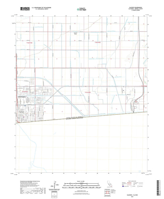 Calexico California US Topo Map Image