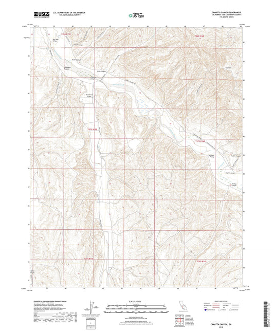 Camatta Canyon California US Topo Map Image
