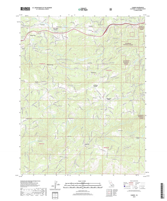Camino California US Topo Map Image