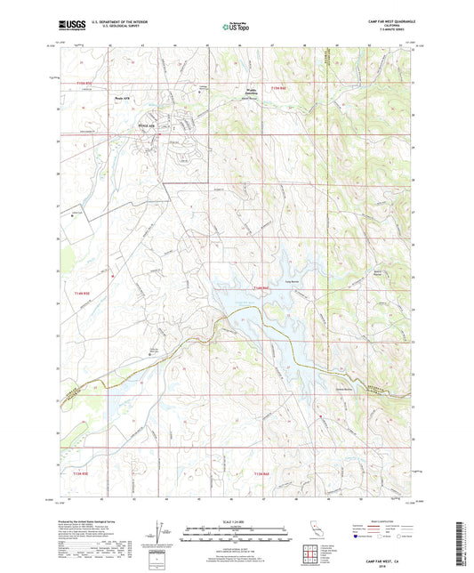 Camp Far West California US Topo Map Image